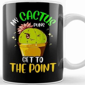 Baskı Dükkanı My Cactus Puns Get To The Point Winking Plant Kupa