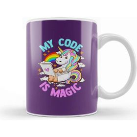 Baskı Dükkanı My Code Is Magic Unicorn Computer Programmer Coder Kupa