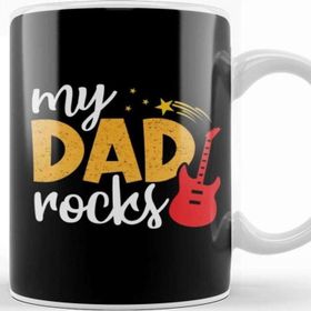 Baskı Dükkanı My Dad Rocks Happy Fathers Day Funny Dad Gifts For Birthday Kupa