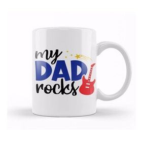 Baskı Dükkanı My Dad Rocks Happy Fathers Day Kupa