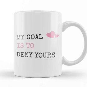 Baskı Dükkanı My Goal Is To Deny Yours Heart Defender Kupa