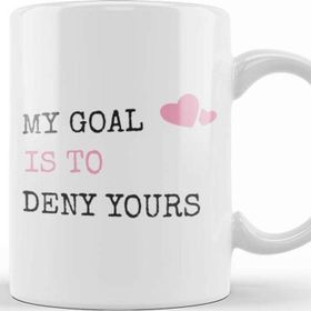 Baskı Dükkanı My Goal Is To Deny Yours Heart Defender Kupa