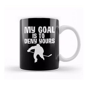 Baskı Dükkanı My Goal Is To Deny Yours Hockey Defender Kupa