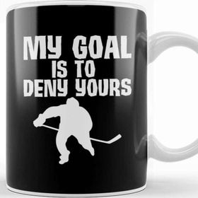 Baskı Dükkanı My Goal Is To Deny Yours Hockey Defender Kupa