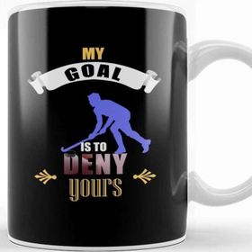Baskı Dükkanı My Goal Is To Deny Yours Hockey Goalie Goalkeeper Kupa