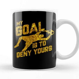 Baskı Dükkanı My Goal Is To Deny Yours Soccer Goalkeeper Gold Kupa