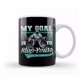 Baskı Dükkanı My Goal Is To Stop Yours Hockey Funny Hockey Defender Denying Goals Kupa