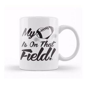 Baskı Dükkanı My Heart Is On That Field Football Cheerleader Kupa