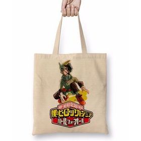 Baskı Dükkanı My Hero Academia Beyaz Naruto Miyazaki One Piece Anime Bez Çanta