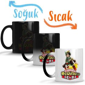 Baskı Dükkanı My Hero Academia Beyaz Naruto Miyazaki One Piece Anime Sihirli Porselen Kupa