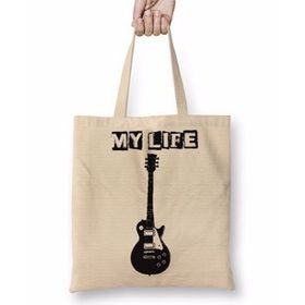 Baskı Dükkanı My Life Müzik Bez Çanta