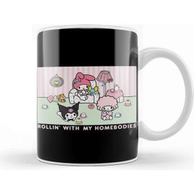 Baskı Dükkanı My Melody And Kuromi Rollin With My Homebodies Kupa