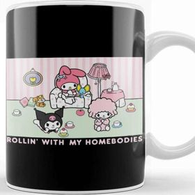 Baskı Dükkanı My Melody And Kuromi Rollin With My Homebodies Kupa
