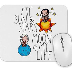Baskı Dükkanı My Sun Stars Moon of My Life Mouse Pad