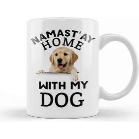 Baskı Dükkanı Namastay Home With My Dog Best Dog Dad Ever Köpek Kupa
