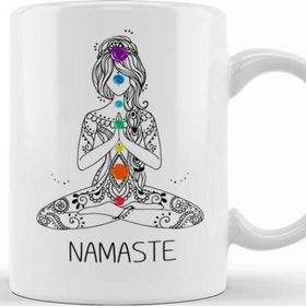 Baskı Dükkanı Namaste Meditated Buddha Om Yoga Buddhism Gift Kupa