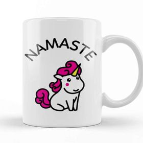 Baskı Dükkanı Namaste Unicorn Kupa