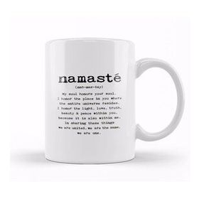 Baskı Dükkanı Namaste Yazı Meditasyon 02 Kupa