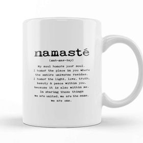Baskı Dükkanı Namaste Yazı Meditasyon 02 Kupa