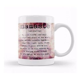 Baskı Dükkanı Namaste Yazı Meditasyon 03 Kupa