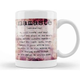 Baskı Dükkanı Namaste Yazı Meditasyon 03 Kupa