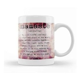 Baskı Dükkanı Namaste Yazı Meditasyon 03 Kupa