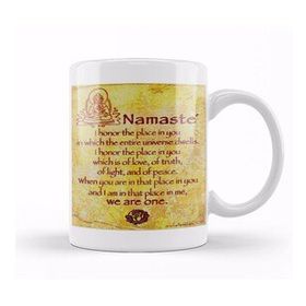 Baskı Dükkanı Namaste Yazı Meditasyon 04 Kupa