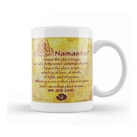 Baskı Dükkanı Namaste Yazı Meditasyon 04 Kupa