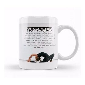 Baskı Dükkanı Namaste Yazı Meditasyon Kupa