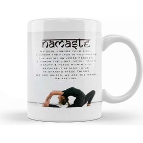 Baskı Dükkanı Namaste Yazı Meditasyon Kupa