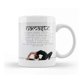 Baskı Dükkanı Namaste Yazı Meditasyon Kupa
