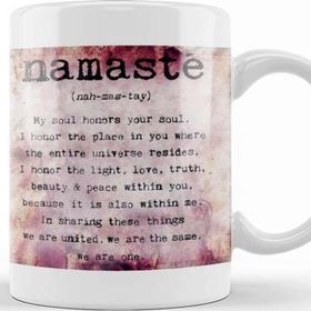 Baskı Dükkanı Namaste Yazı Meditasyon Kupa