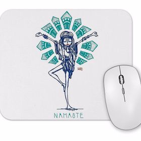 Baskı Dükkanı Namaste Yoga 01 Mouse Pad