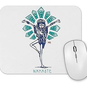 Baskı Dükkanı Namaste Yoga 01 Mouse Pad