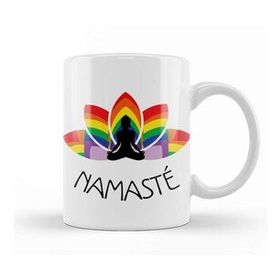 Baskı Dükkanı Namaste Yoga 01 Sihirli Porselen Kupa