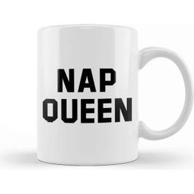 Baskı Dükkanı Nap Queen Black Text Kupa