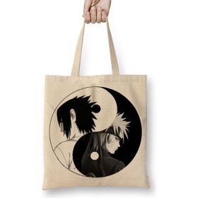 Baskı Dükkanı Naruto E Sasuke Bez Çanta