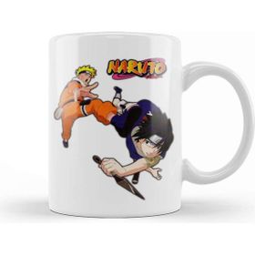 Baskı Dükkanı Naruto Sasuke Porselen Kupa