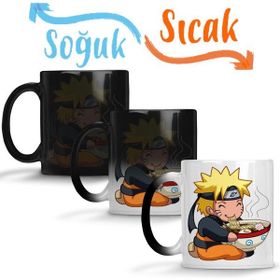 Baskı Dükkanı Naruto Uzumaki Sihirli Porselen Kupa