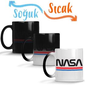 Baskı Dükkanı Nasa 001 Sihirli Porselen Kupa