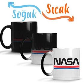 Baskı Dükkanı Nasa 001 Sihirli Porselen Kupa