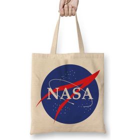 Baskı Dükkanı Nasa Logosu Bez Çanta