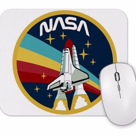 Baskı Dükkanı Nasa Rocket Logo Mouse Pad
