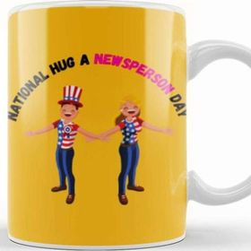 Baskı Dükkanı National Hug A Newsperson Kupa