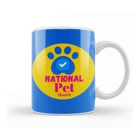 Baskı Dükkanı National Pet Month 2021 National Pet Month Kupa