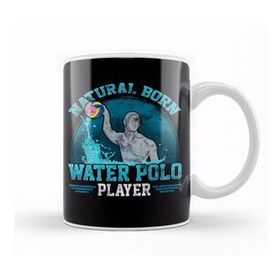 Baskı Dükkanı Natural Born Water Polo Player Cool Waterpolo Kupa