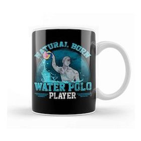 Baskı Dükkanı Natural Born Water Polo Player Cool Waterpolo Kupa