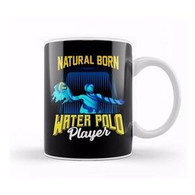 Baskı Dükkanı Natural Born Water Polo Player Waterpolo Athlete Kupa