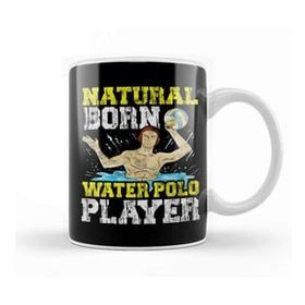 Baskı Dükkanı Natural Born Water Polo Player Waterpolo Athlete Kupa