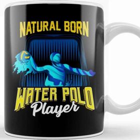 Baskı Dükkanı Natural Born Water Polo Player Waterpolo Athlete Kupa
